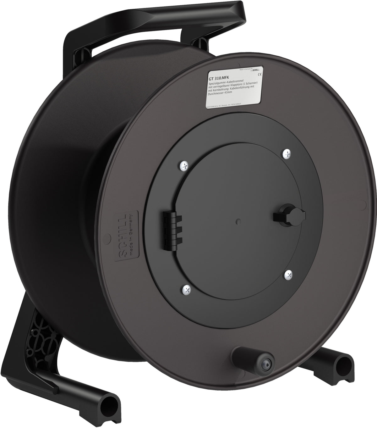 TieDex UK Empty Cable Reel, 1-Shelves, 200 m, Rubber Empty Cable Reel
