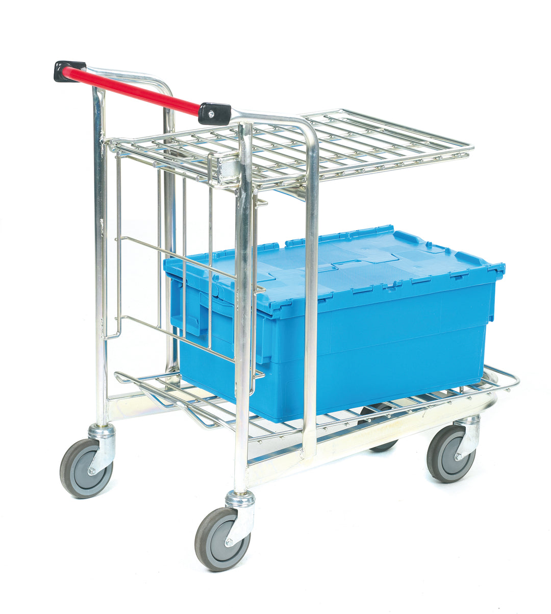 TieDex UK 2 Aluminium Swivel Trolley, 890 mm, 150 kg Load, 520 mm