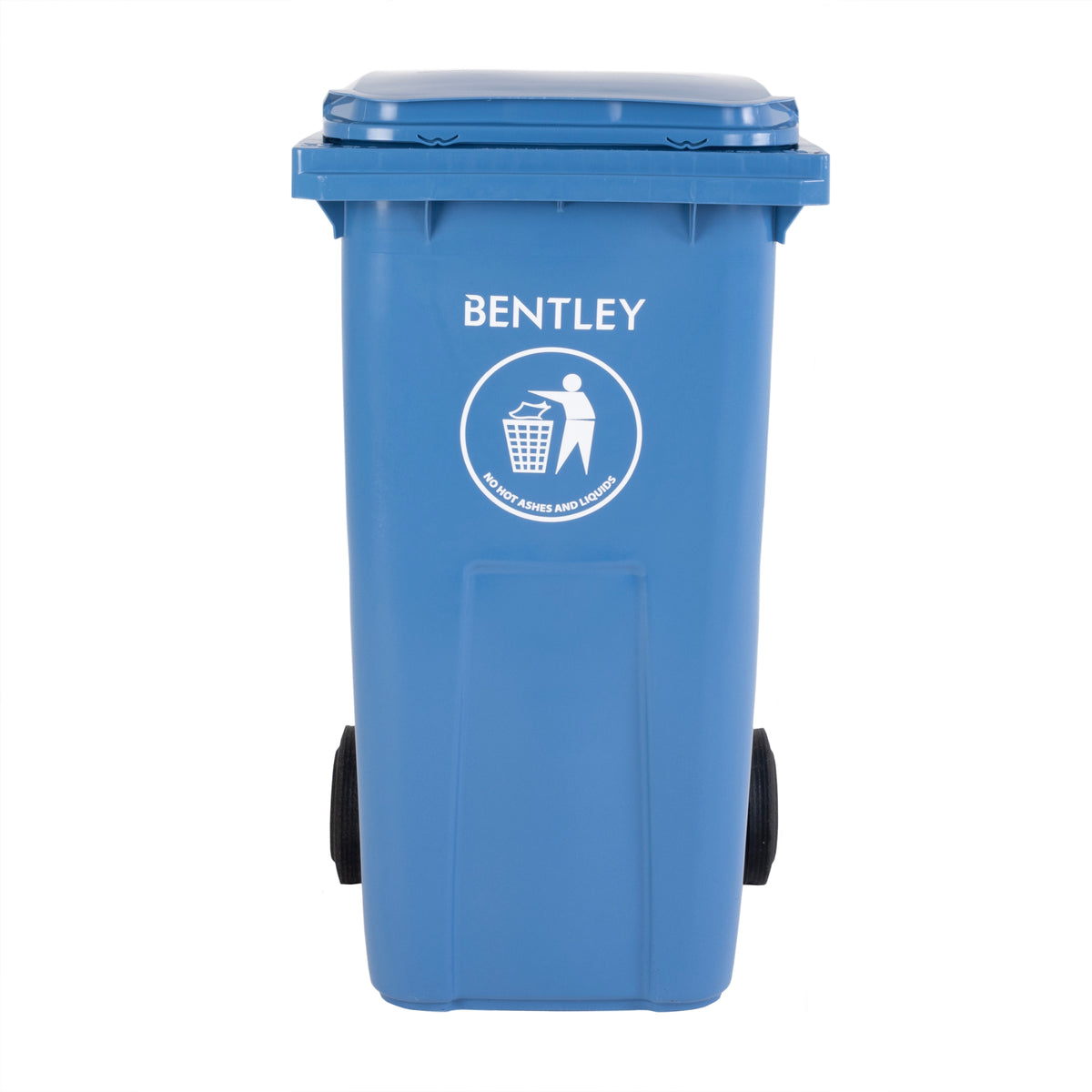 TieDex UK 240L Blue Flip Polypropylene Waste Bin