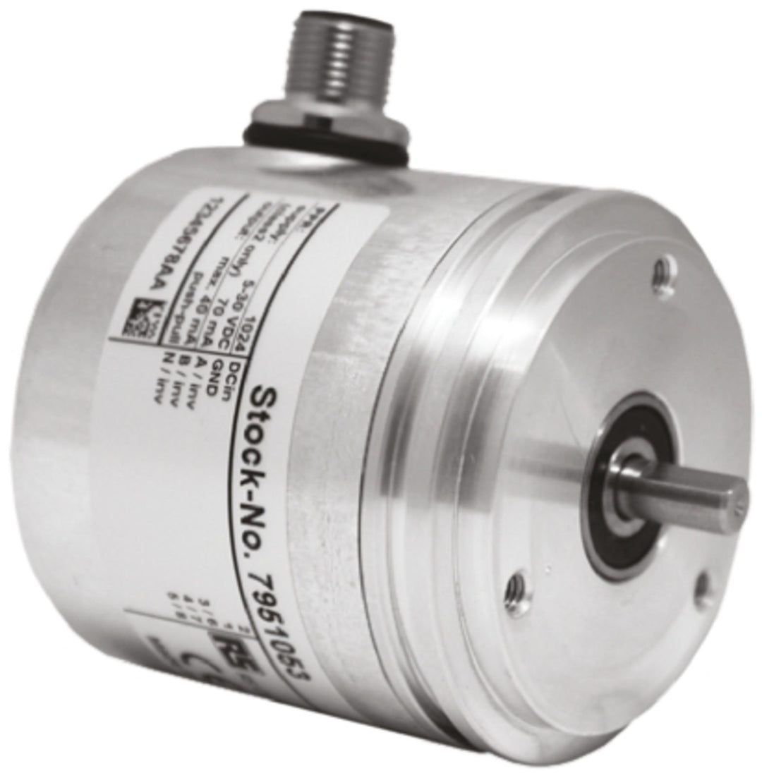 TieDex UK Incremental Incremental Encoder 30V dc, 2048 ppr ppr, HTL Inverted Signal, Solid Type, 6 mm Shaft