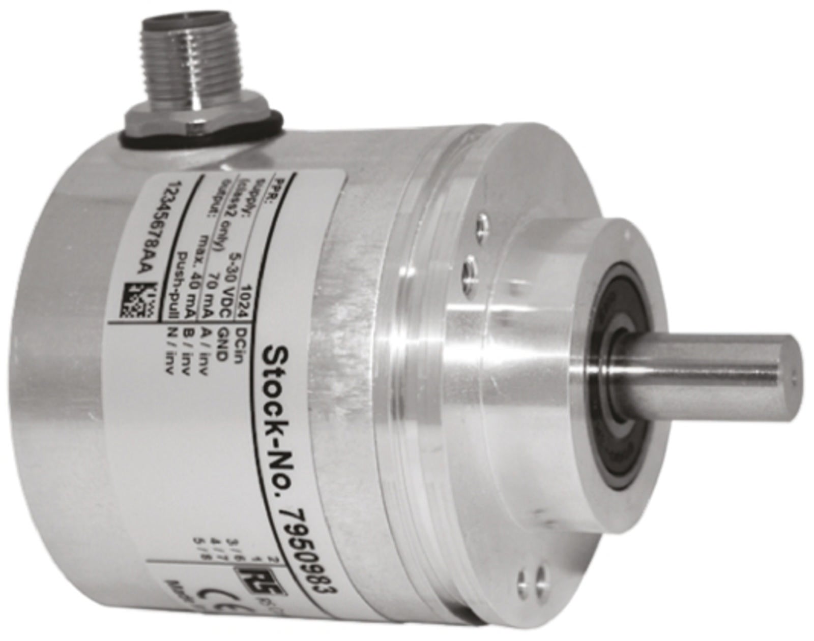 TieDex UK Incremental Incremental Encoder 30V dc, 50 ppr ppr, HTL Inverted Signal, Solid Type, 10 mm Shaft