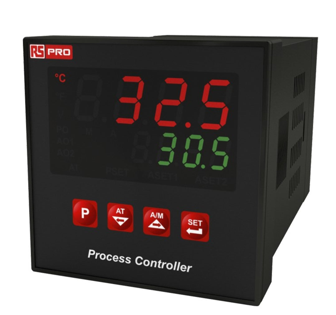 TieDex UK Panel Mount PID Temperature Controller, 3 Output Relay, SSR 240V ac On-Off