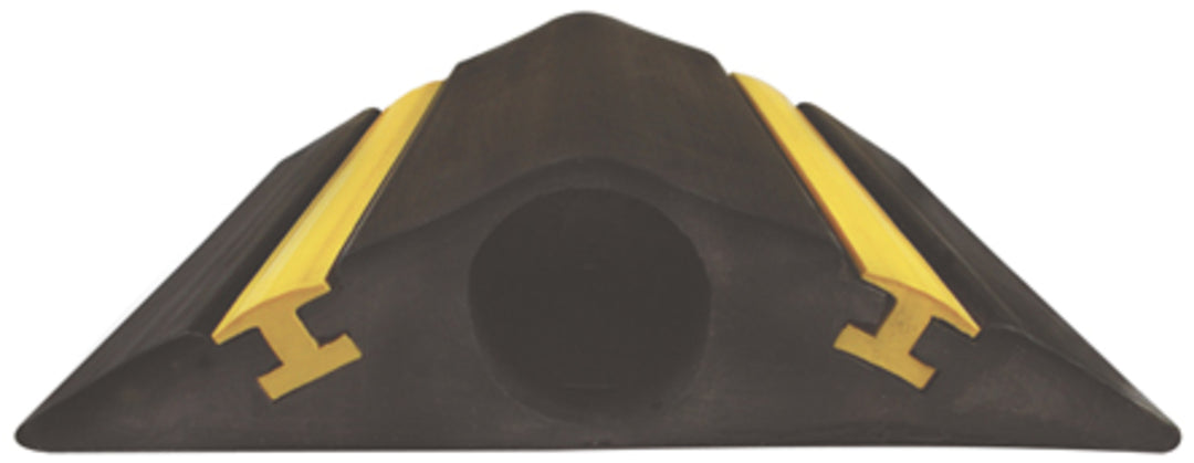 TieDex UK 4.5 m Black, Yellow Cable Cover in Rubber, 23 mm ID