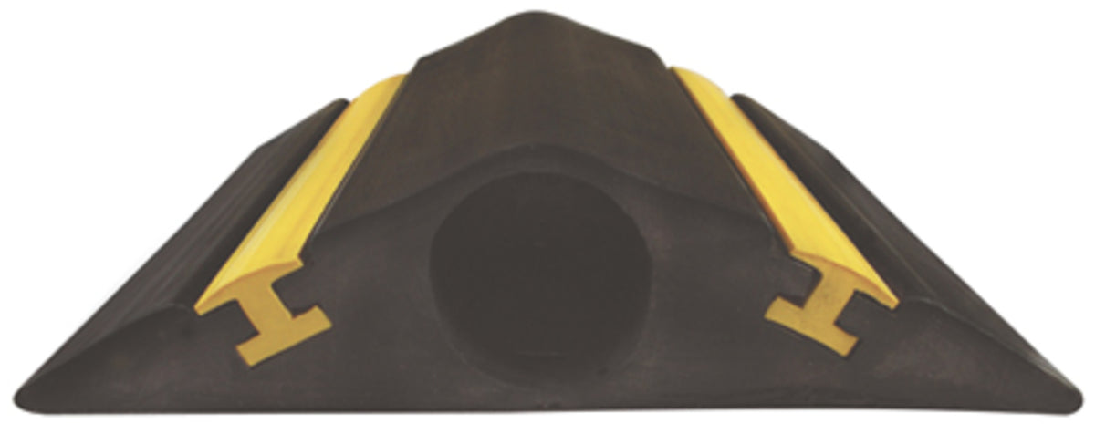 TieDex UK 4.5 m Black, Yellow Cable Cover in Rubber, 23 mm ID