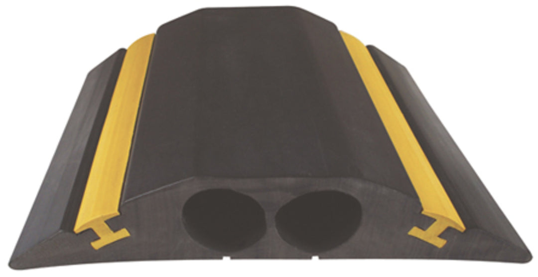 TieDex UK 4.5 m Yellow, Black Cable Cover in Rubber, 23 mm ID
