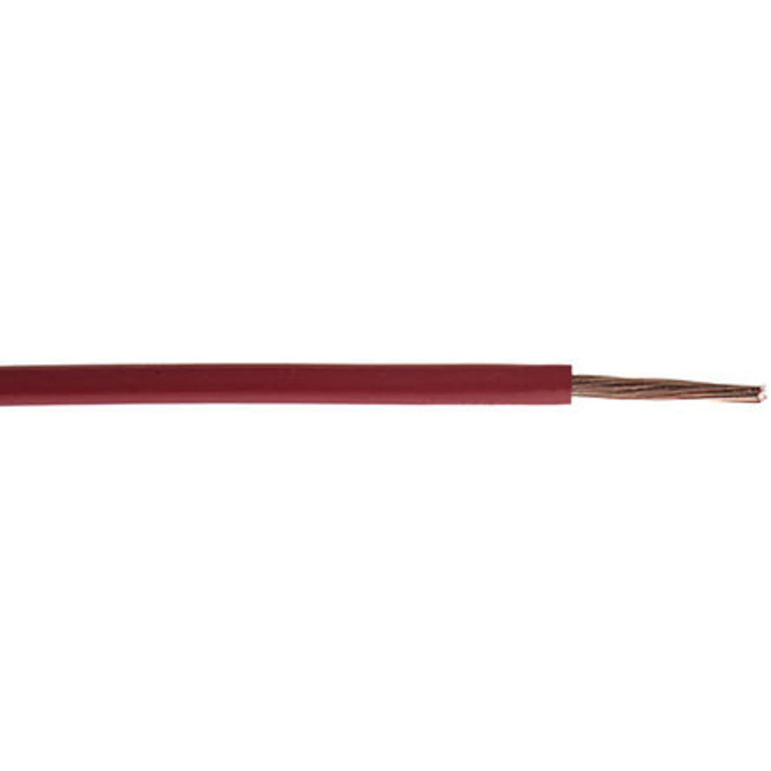 TieDex UK Red 6 mm² Hook Up Wire, 9 AWG, 84 x 300 μm, 300 μm core strands, 100 m, Polyvinyl Chloride, Polyvinyl Chloride