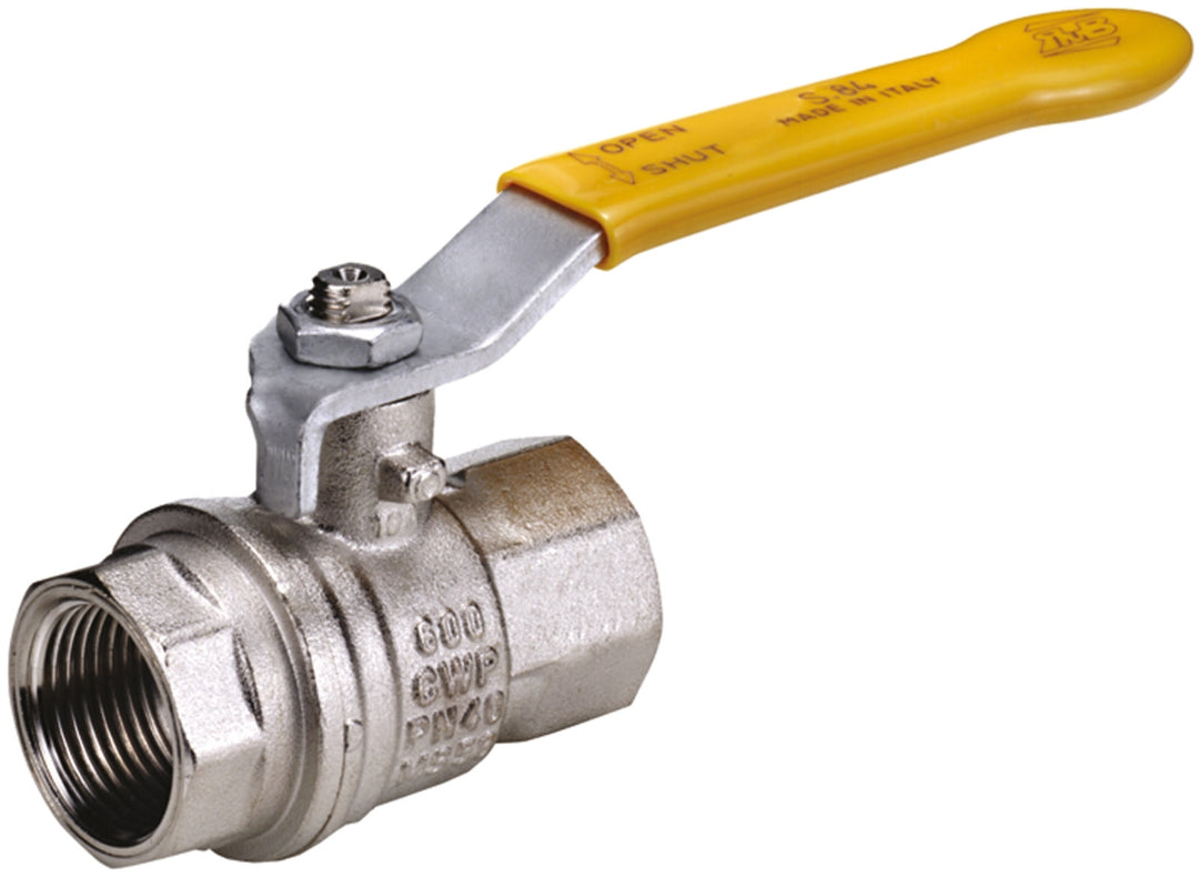 TieDex UK Nickel Plated Brass Threaded Threaded Ball, BSPT 40 bar, 30 bar, Ball Valve
