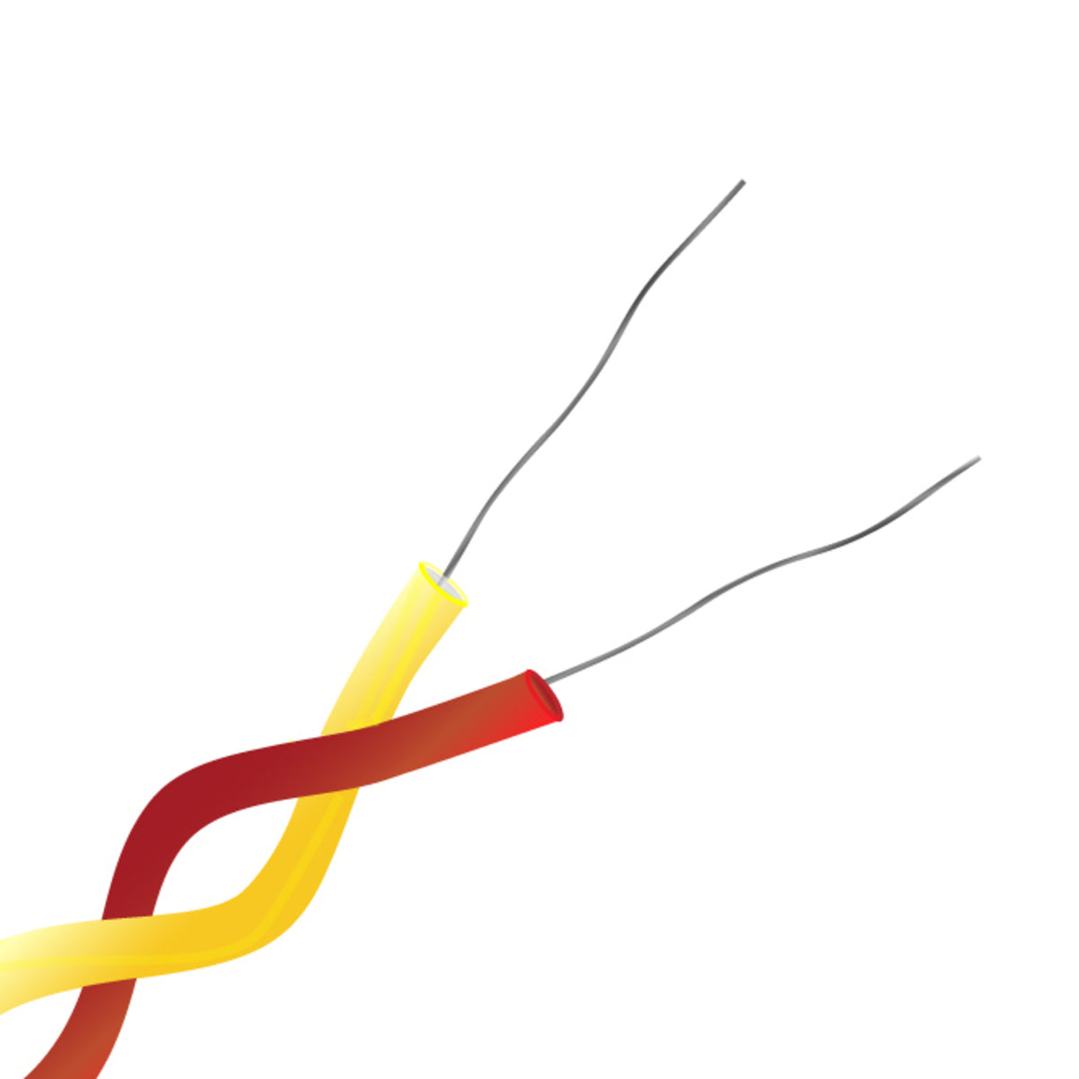 TieDex UK Type K Thermocouple Cable/Wire, Unscreened 25 m, Perfluoroalkoxy Alkane Insulation, 260 °C Max, 7 x 0.2 mm