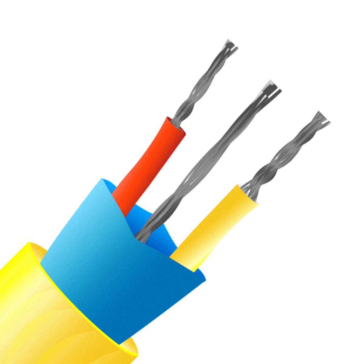 TieDex UK Type K Thermocouple Cable/Wire, Screened 100 m, Polyvinyl Chloride Insulation, 105 °C Max, 7 x 0.2 mm Strands