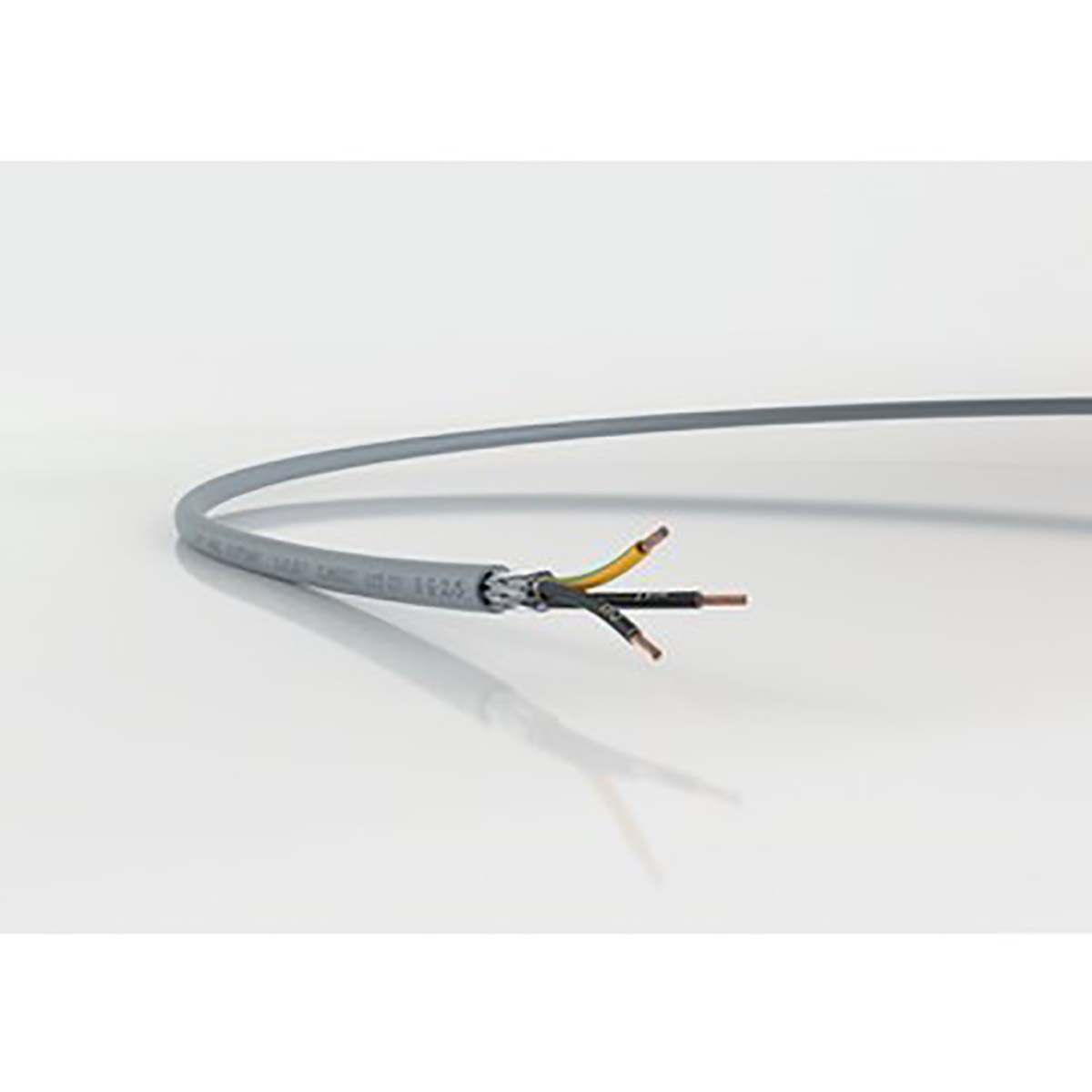 TieDex UK Control Cable, 2 Cores 1.5mm² 15 AWG, 50 m, Screened Stranded, Grey Polyvinyl Chloride Sheath