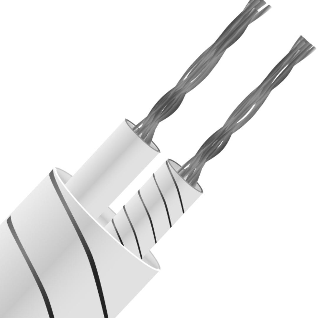 TieDex UK Type J Thermocouple Cable/Wire, Unscreened 100 m, Fibreglass Insulation, 350 °C Max, 7 x 0.2 mm Strands
