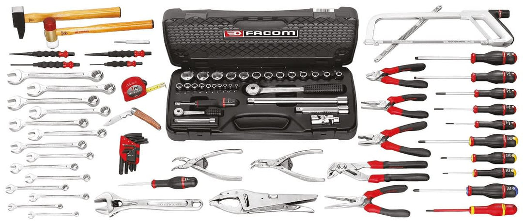 Facom 122 Piece Mechanical Tool Kit with Tool Chest VDE/1000V Approved