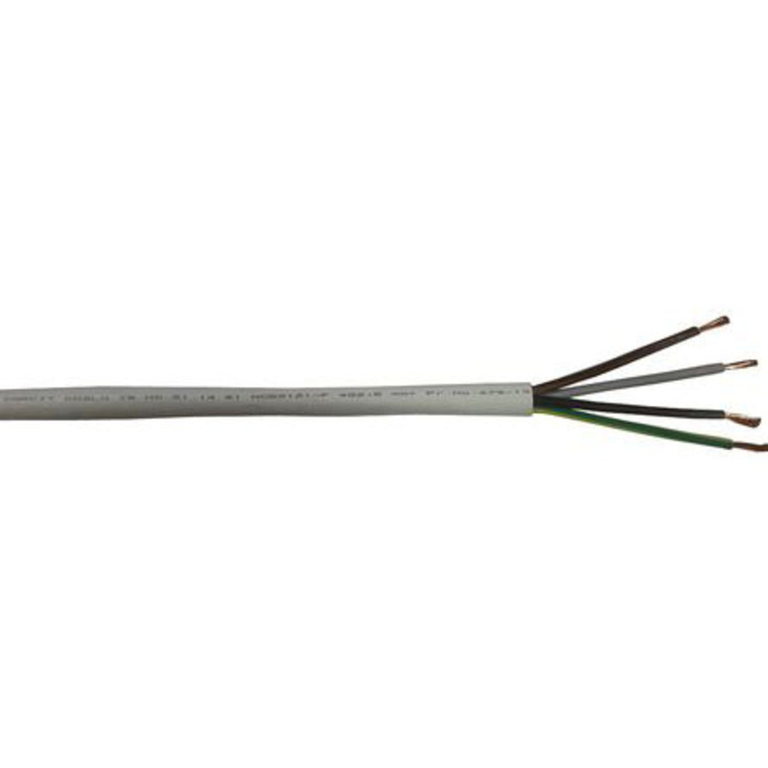 TieDex UK 3 Core Power Cable, White 1mm² 70 °C, 100 m Thermoplastic