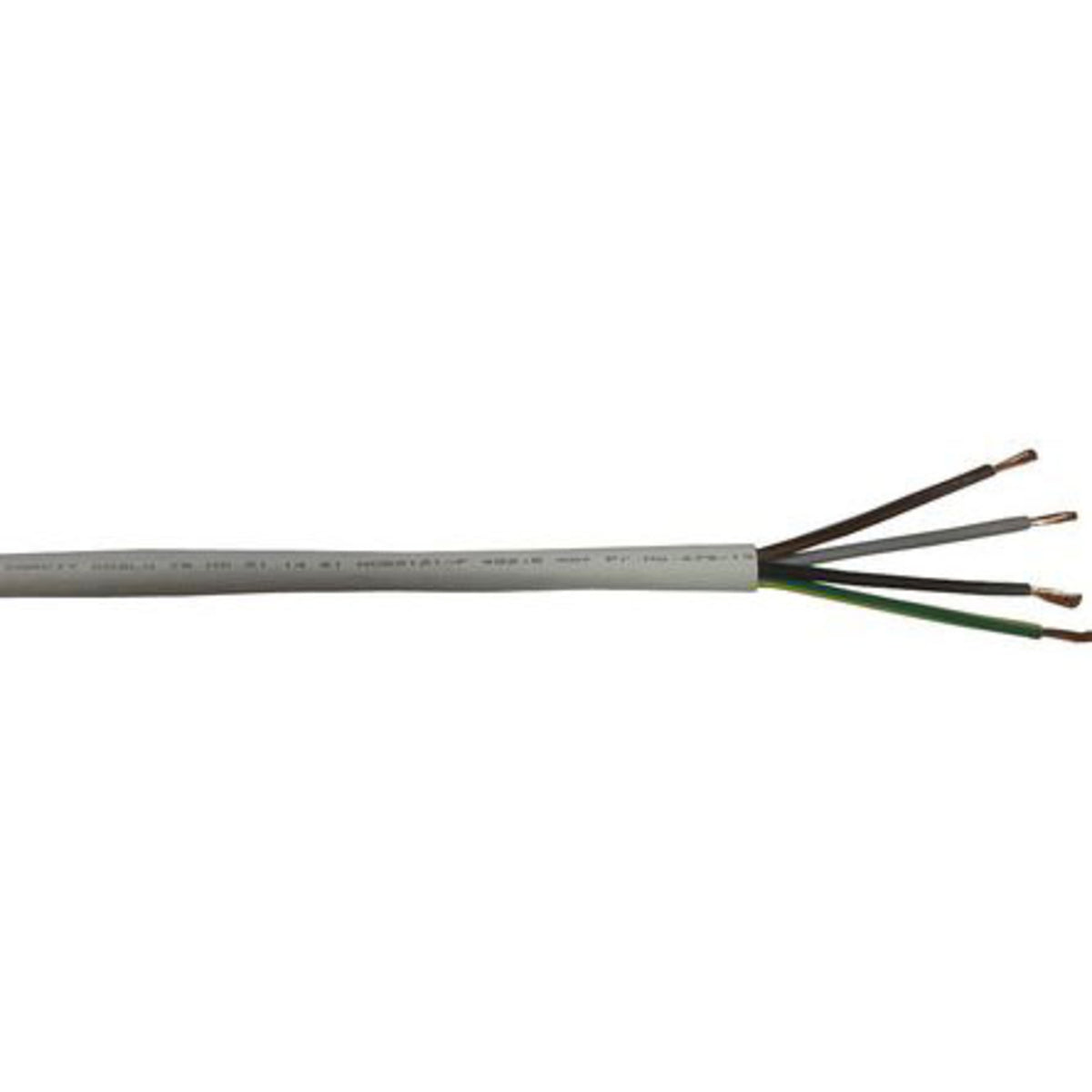 TieDex UK 5 Core Power Cable, White 1.5mm² 70 °C, 100 m Thermoplastic