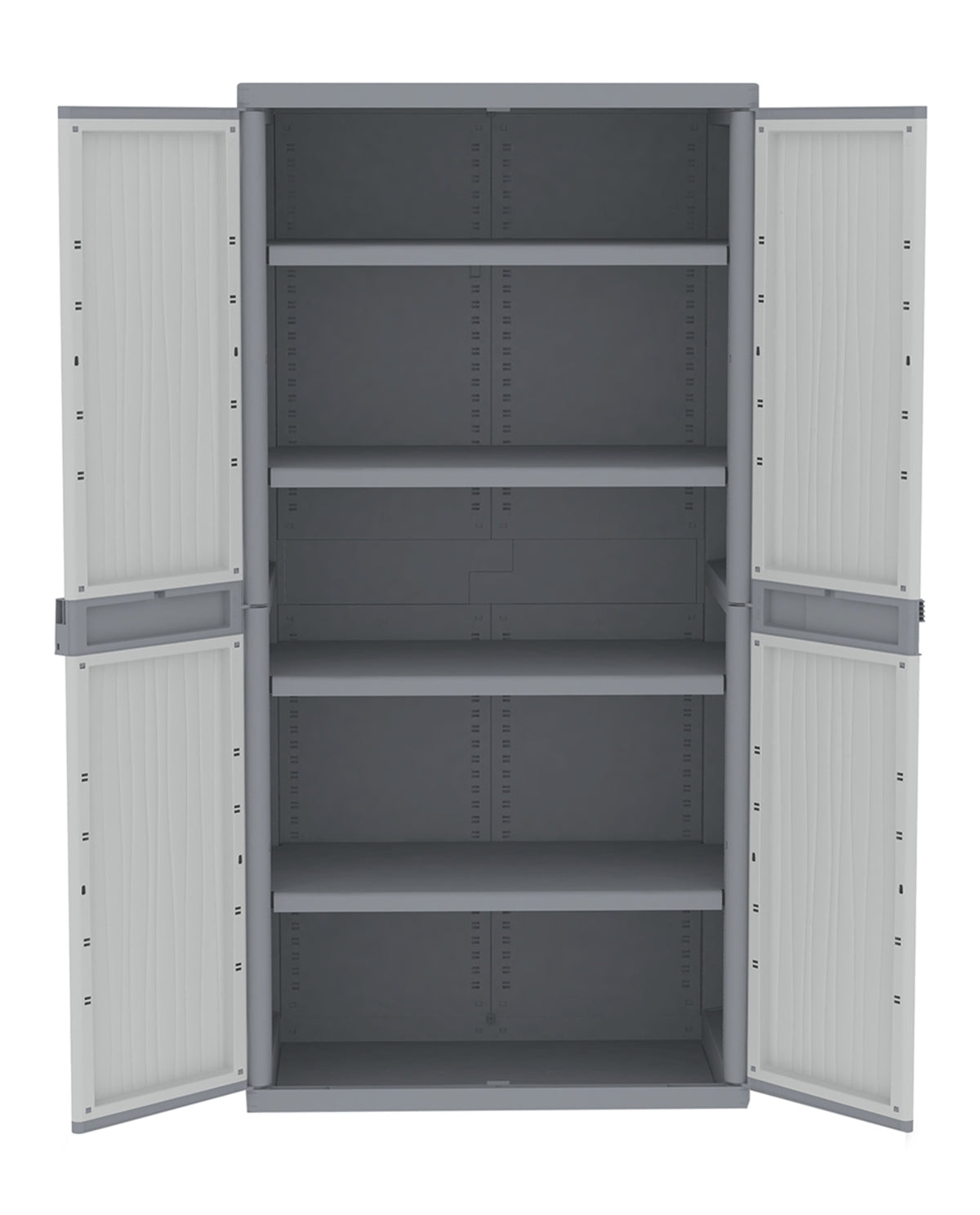 TieDex UK 2 Door Polypropylene Floor Standing Storage Cabinet 1.8 m 897mm, 537 mm