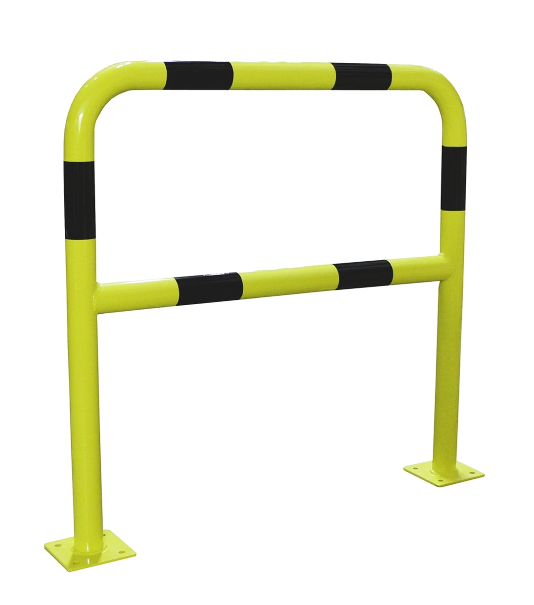TieDex UK Yellow, Black Safety Barrier, Black Tape, Steel, Safety Railing