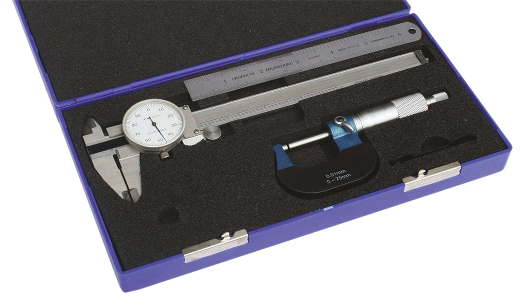 TieDex UK Imperial &amp; Metric Measuring Set, UKAS