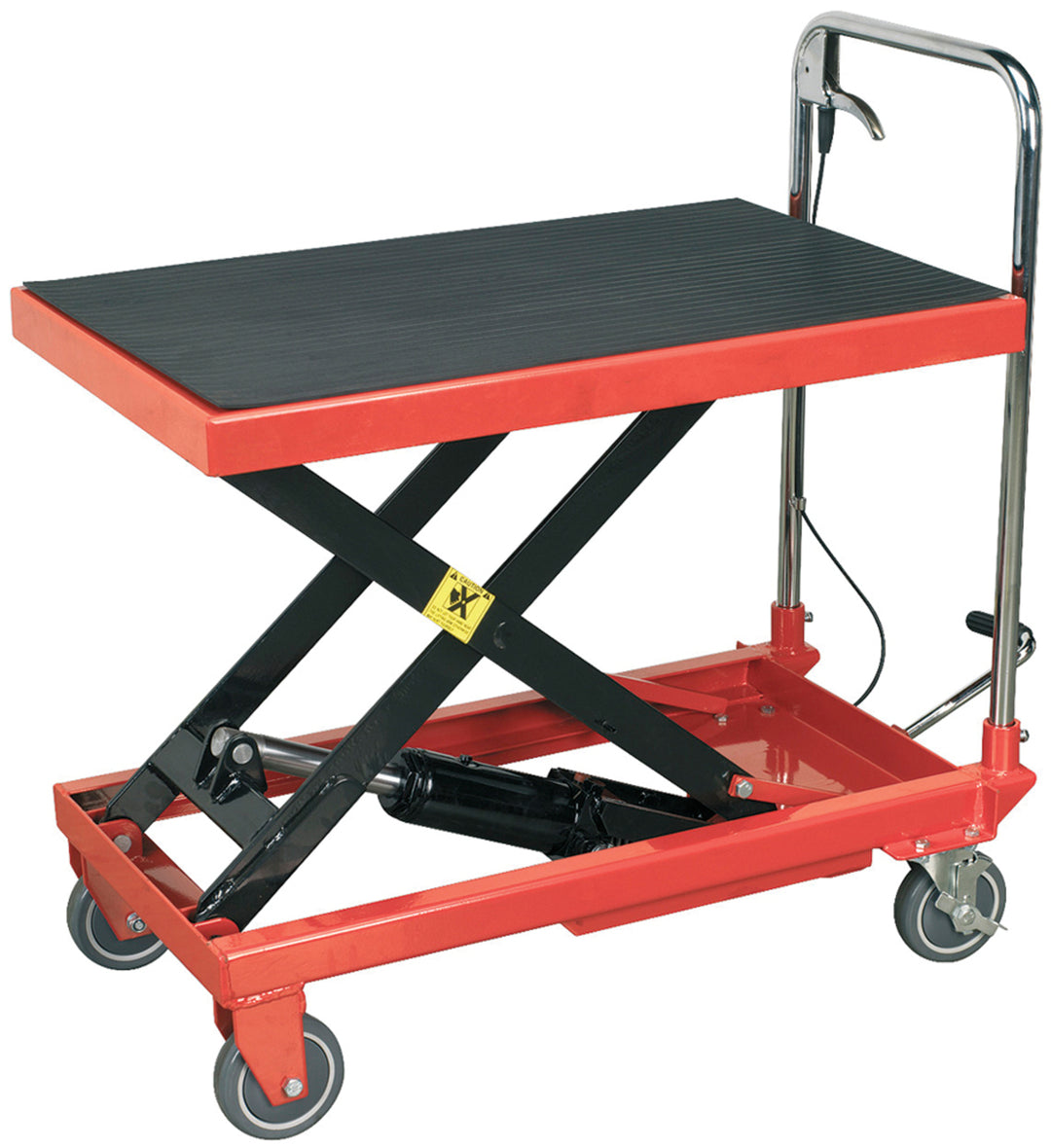 TieDex UK Flatbed Steel Platform Trolley, 300 kg Load, 770 mm 820mm, 520 mm