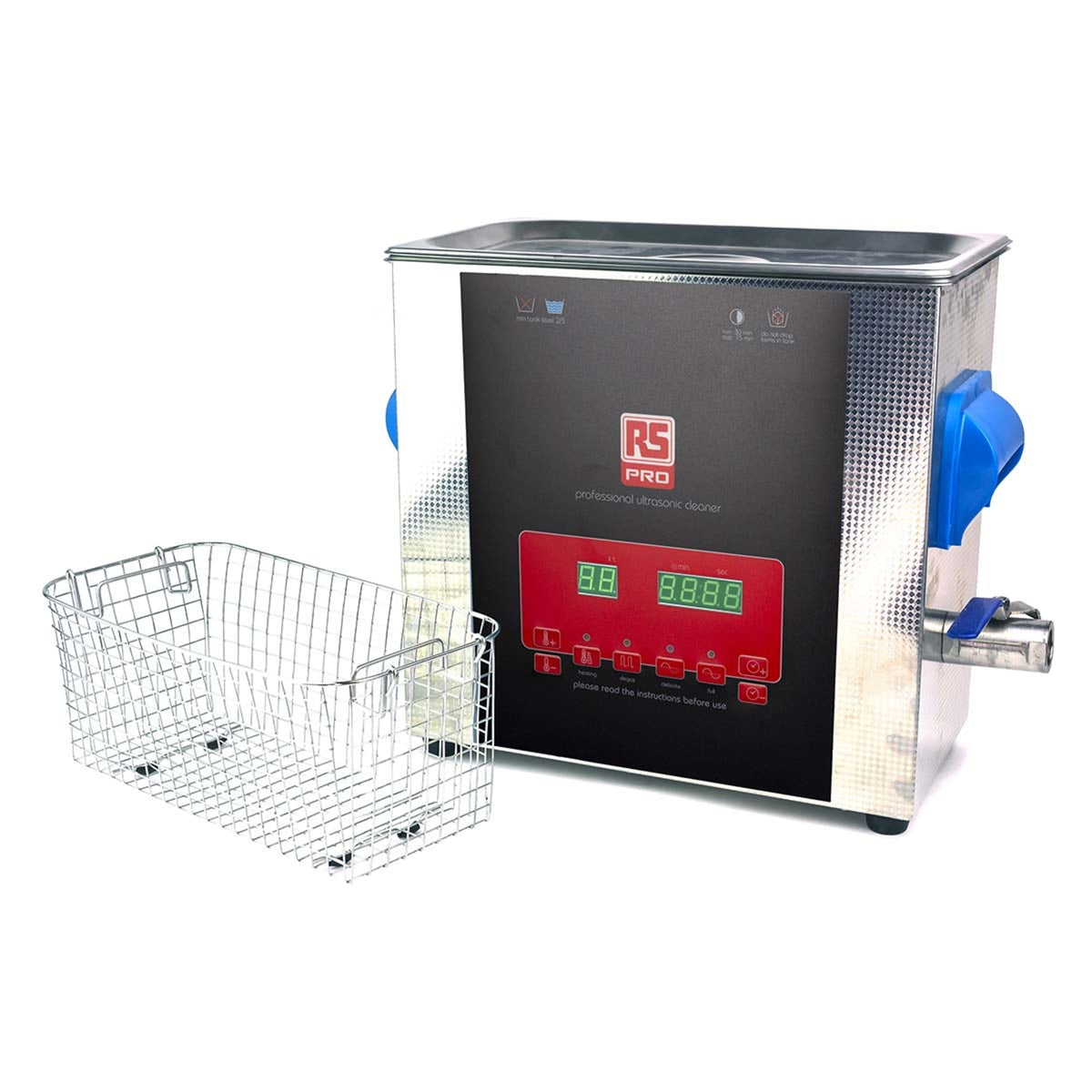 TieDex UK Ultrasonic Cleaner, 300 W, 6L