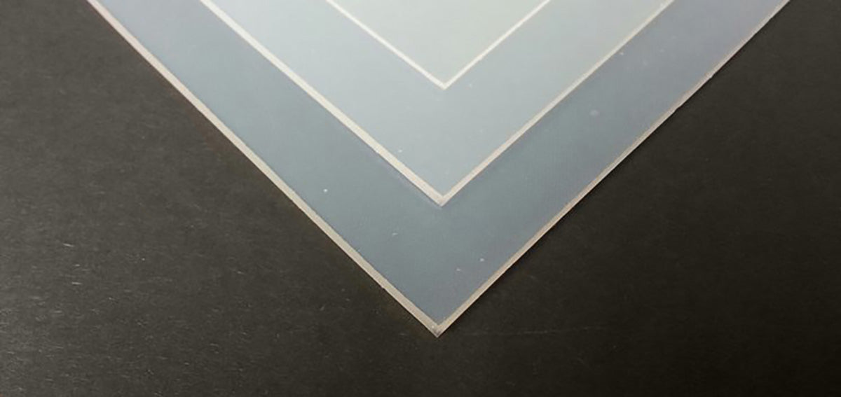 TieDex UK Translucent Silicone Rubber Sponge Sheet, 600 mm x 600mm x 6 mm, 230 °C
