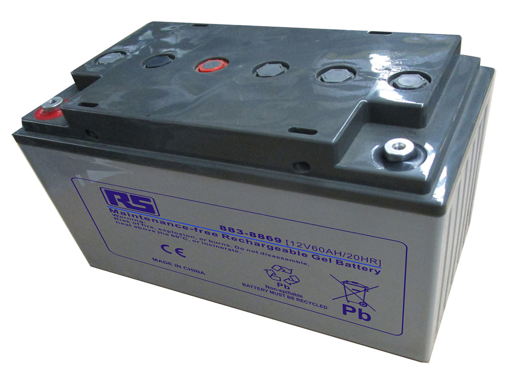 TieDex UK 12 V, T6 Sealed Lead Acid Battery, 60 Ah, 167mm x 174 mm