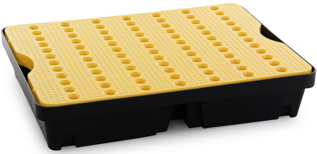 TieDex UK Spill Control Spill Tray with Grate Polyethylene 40 L for Industrial Storage