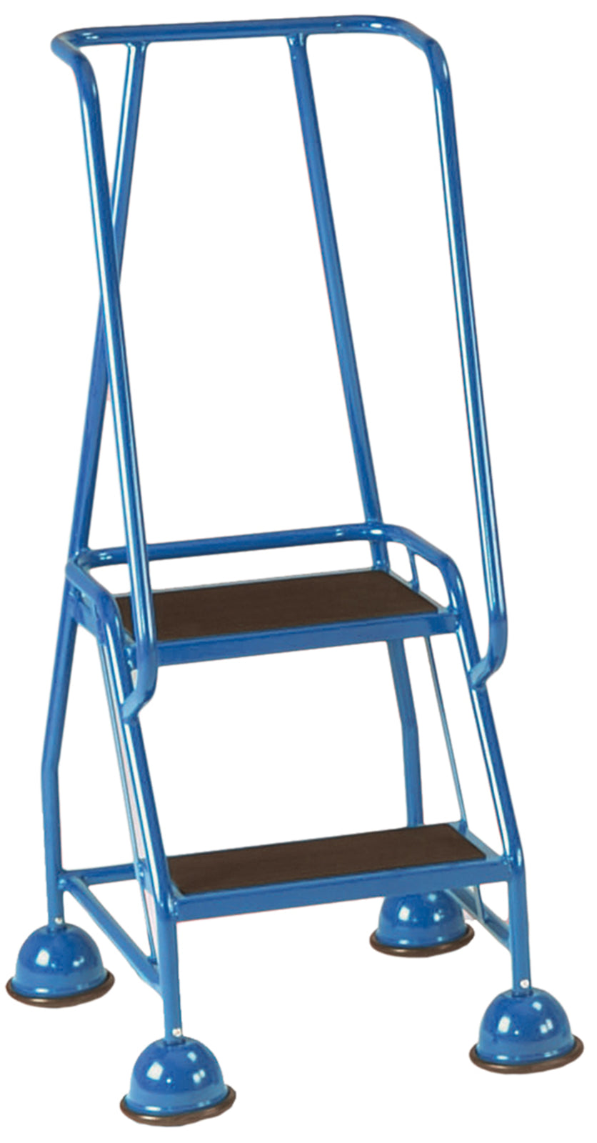 TieDex UK 2 Tread Steel, Ribbed Rubber Steps 0.508m Platform Height, Blue