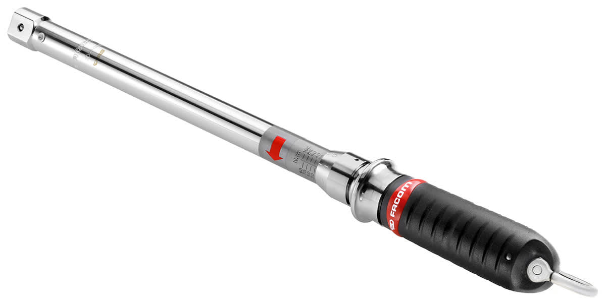 Facom Click Torque Wrench, 40 – 200 Nm, Square Drive, 515mm Overall