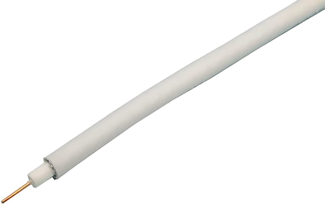TieDex UK 75 Ω SDI Coaxial Cable, 250 m White