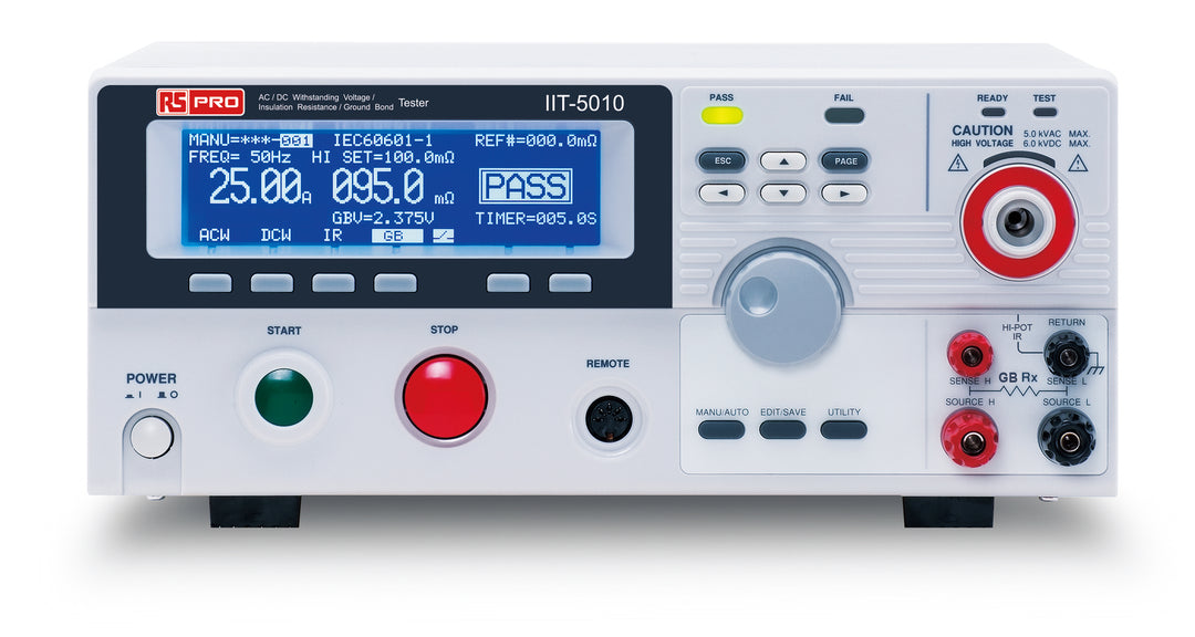 TieDex UK IIT5010 Insulation Tester, 50 V Min, 1 kV Max, 50 GΩ