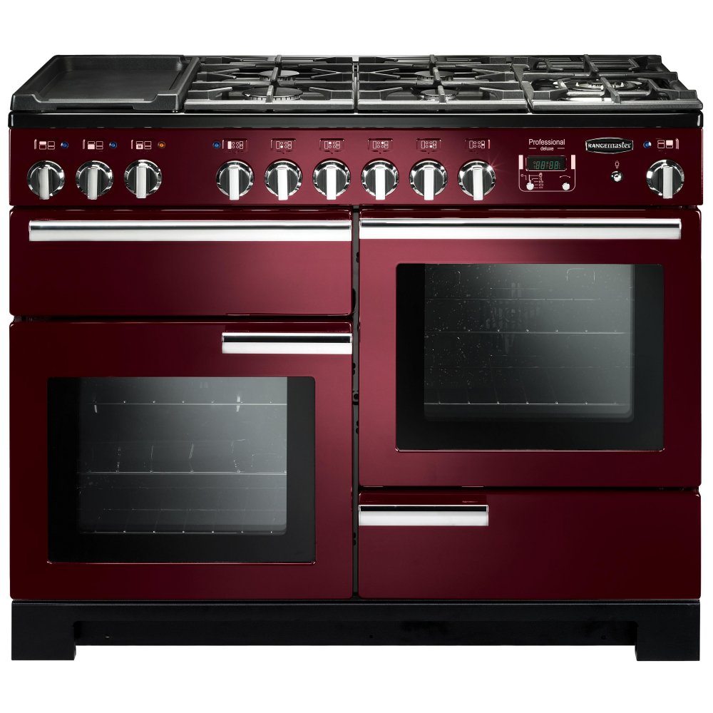 Rangemaster PDL110DFFCY/C Professional Deluxe 110cm Dual Fuel Range Cooker 97540 – CRANBERRY