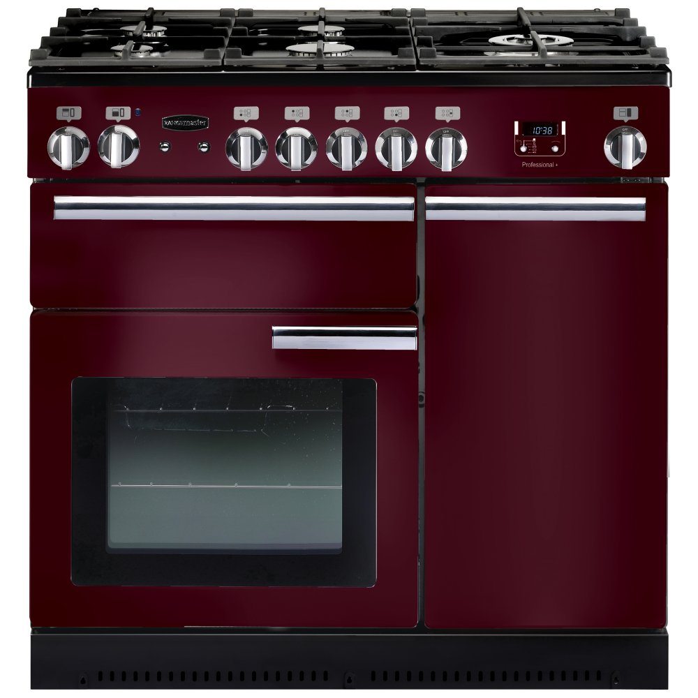 Rangemaster PROP90NGFCY/C Professional Plus 90cm Gas Range Cooker 91940 – CRANBERRY