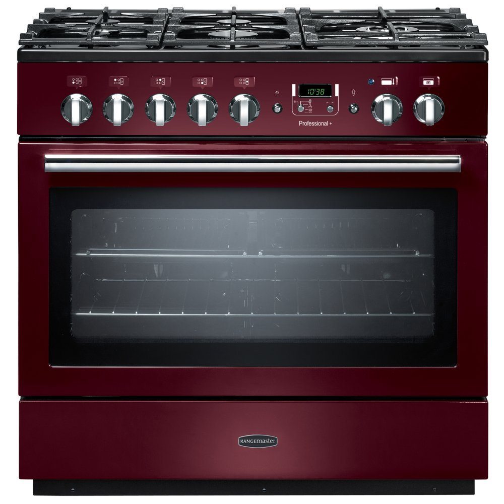 Rangemaster PROP90FXDFFCY/C Professional Plus FX 90cm Dual Fuel Range Cooker 91140 – CRANBERRY