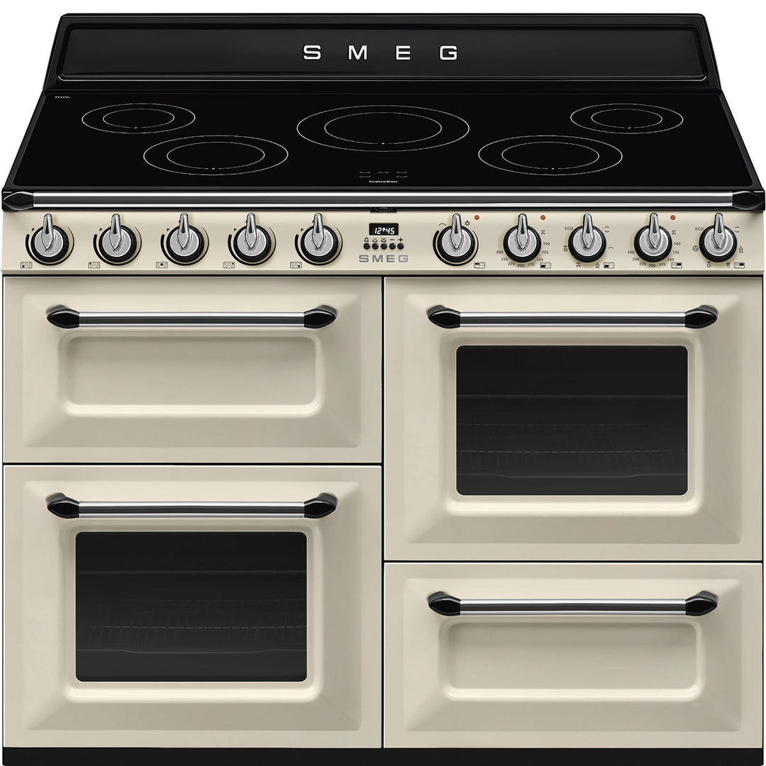 Smeg Victoria TR4110IP2 110cm wide Electric Range Cooker with Induction Hob - Cream