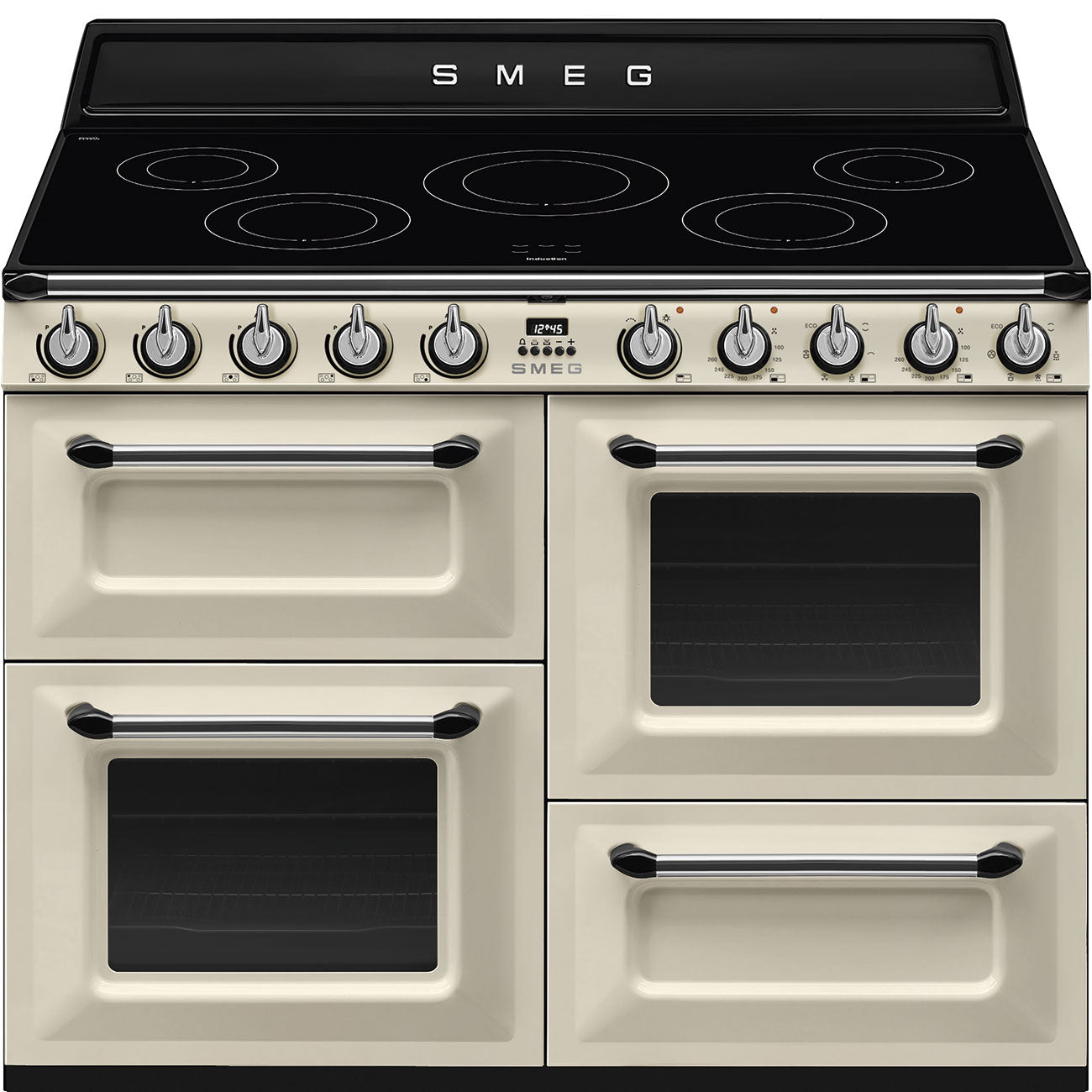 Smeg Victoria TR4110IP2 110cm wide Electric Range Cooker with Induction Hob - Cream