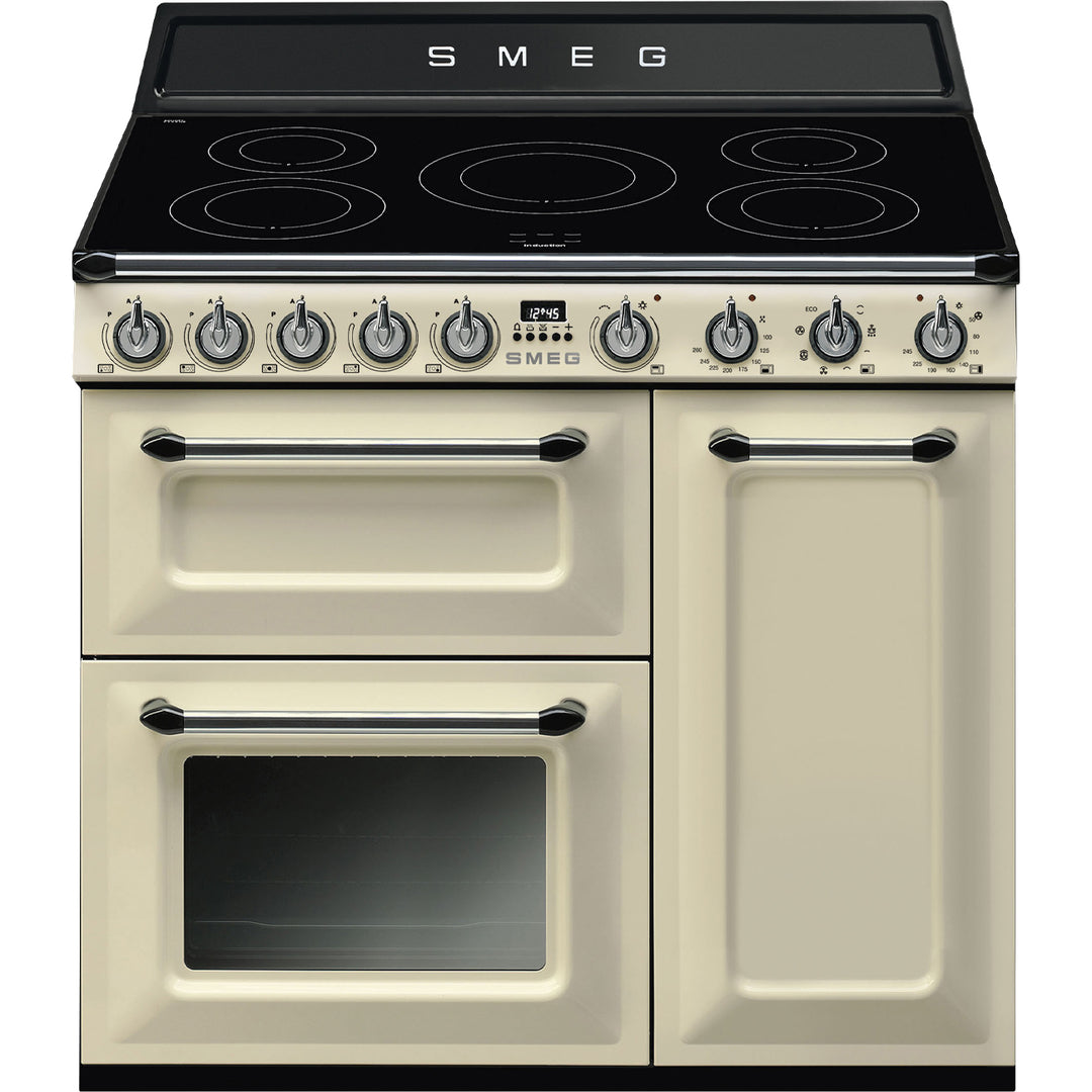 Smeg Victoria TR93IP2 90cm wide Electric Range Cooker with Induction Hob - Cream