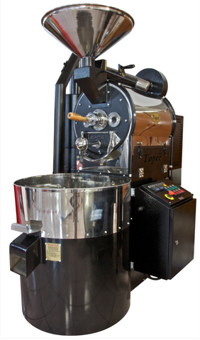 Toper TKMSX 10kg Gas Coffee Roaster – Professional Small Batch Commercial Coffee Roasting Machine with Touch Profile System, Stainless Steel Drum, Chaff Collector & Digital Controls