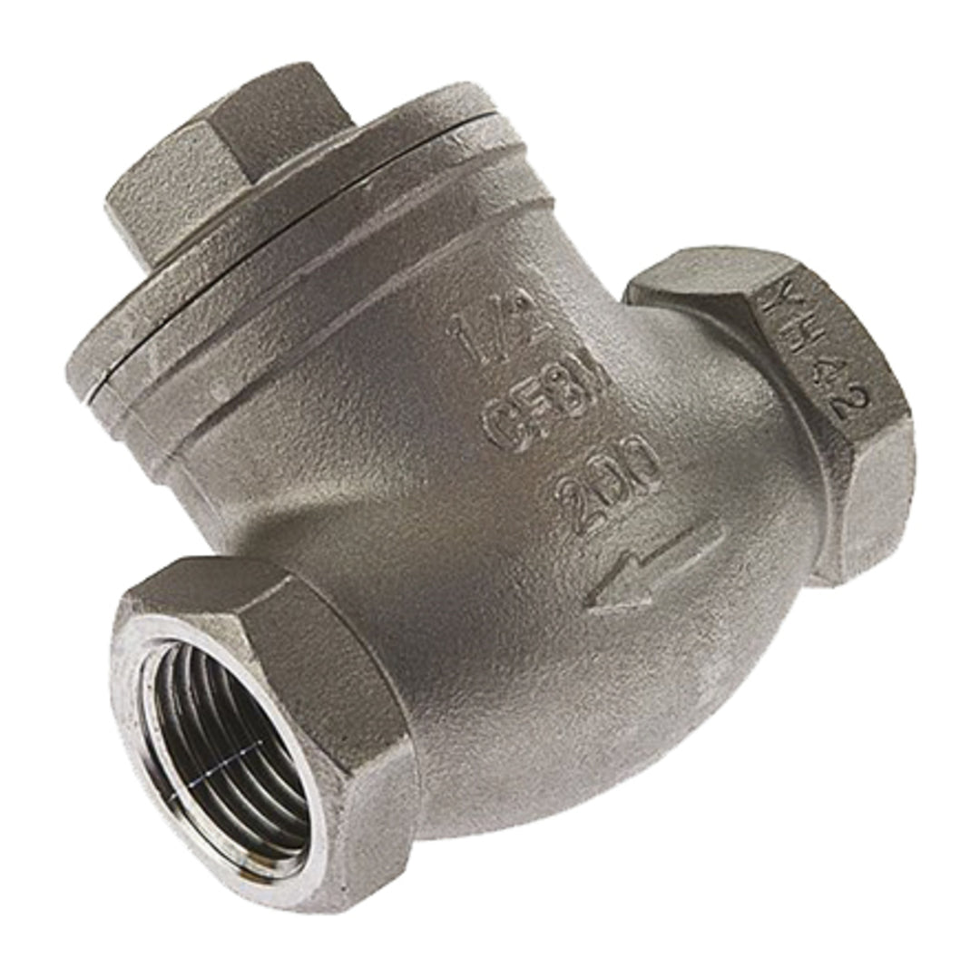 TieDex UK Stainless Steel Threaded Threaded BSP Single Check Valve 2 in, 14 bar