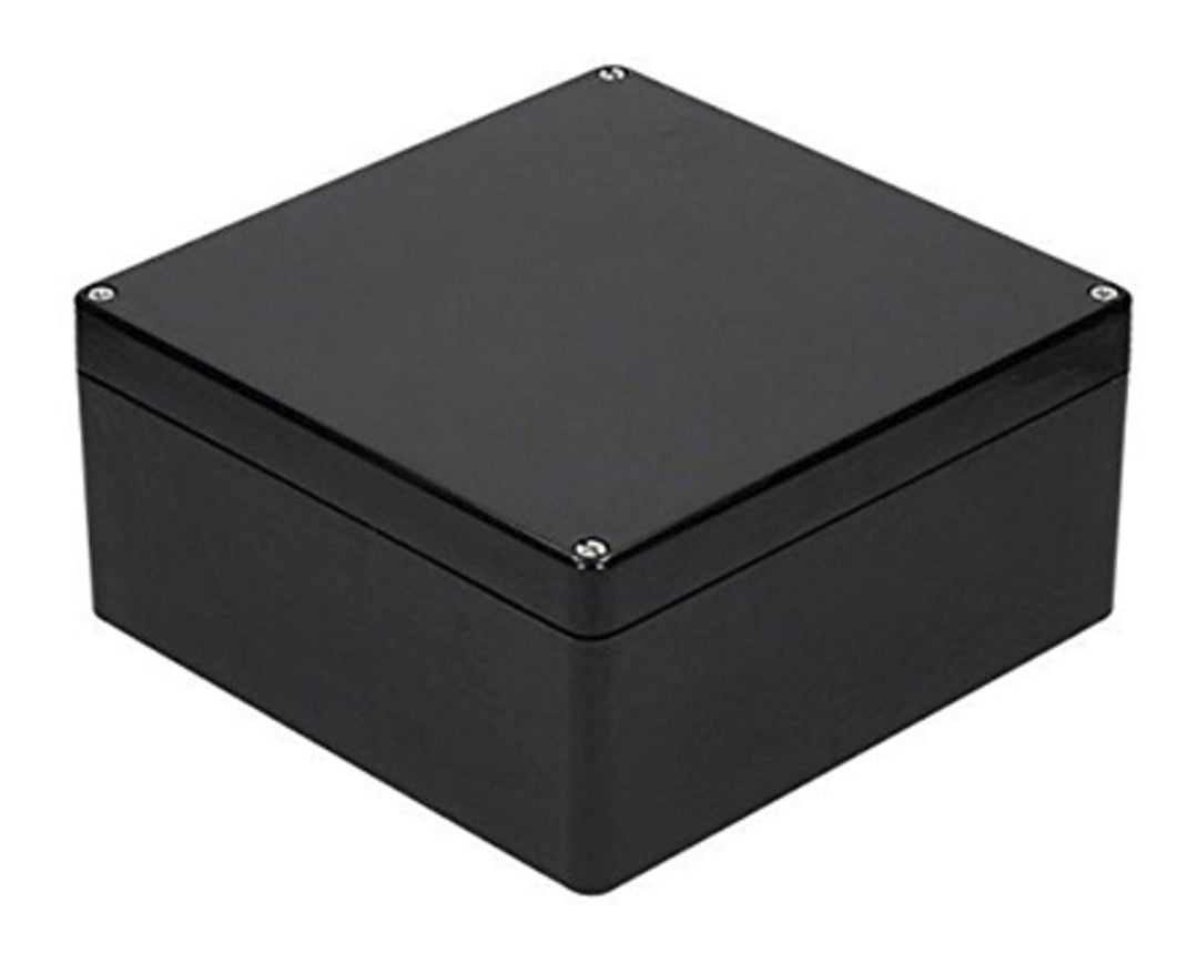 TieDex UK Black Black Lid Polyethylene Terephthalate Enclosure, IP66, 120 mm x 400 mm x 250 mm
