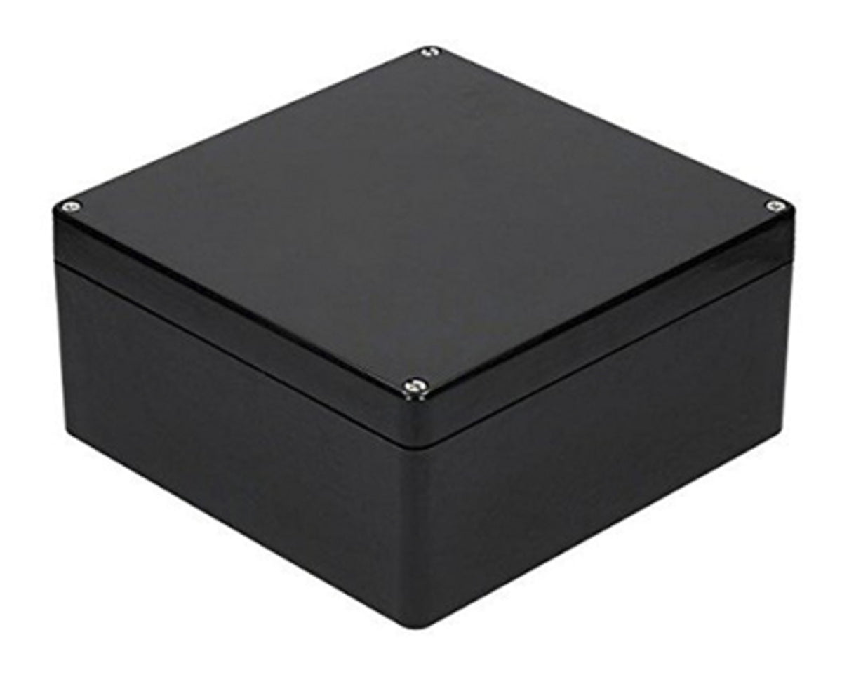TieDex UK Black Black Lid Polyethylene Terephthalate Enclosure, IP66, 120 mm x 400 mm x 250 mm