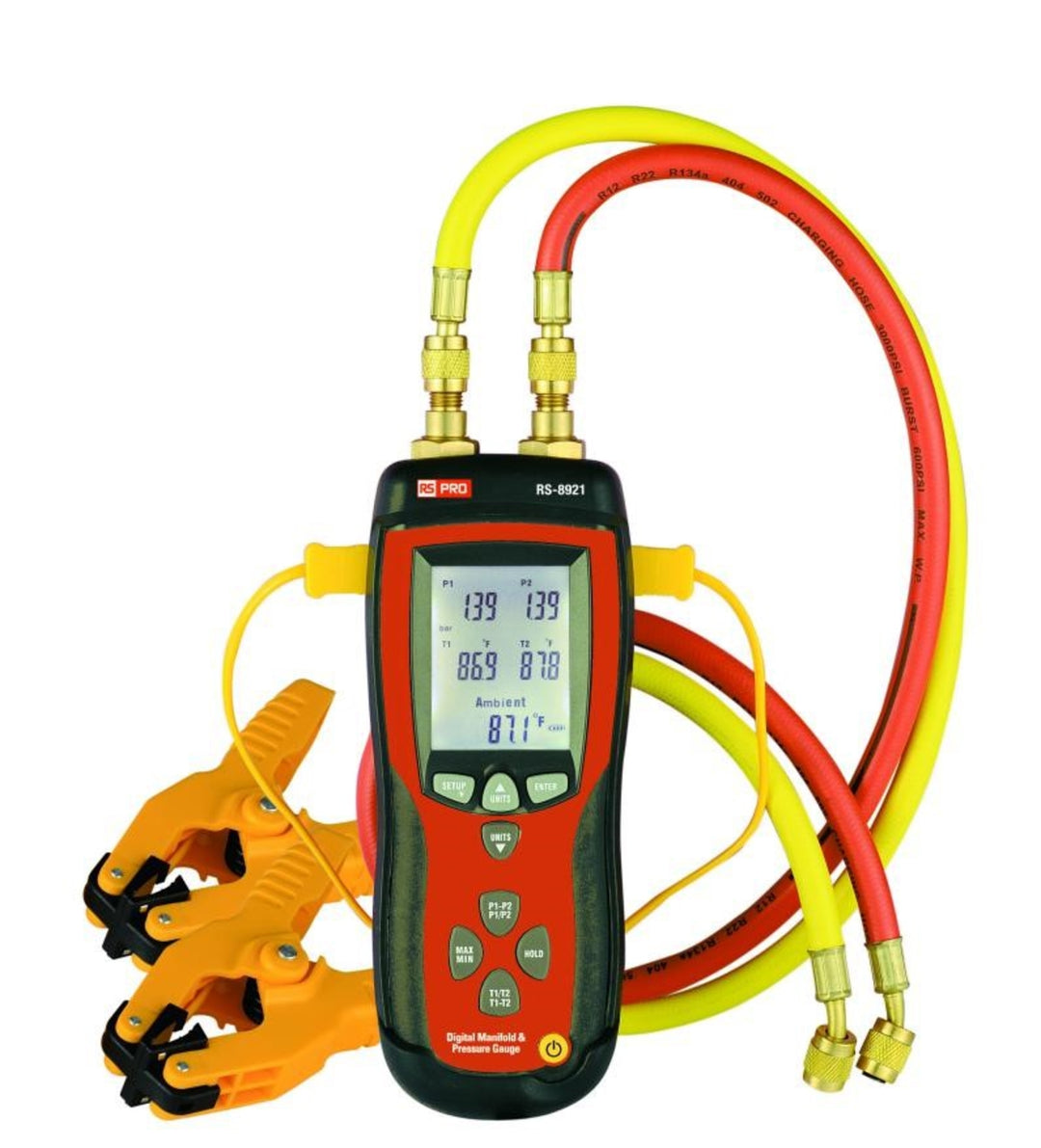 TieDex UK Gauge Manometer With 2 Pressure Port/s, Max Pressure Measurement 500 psi