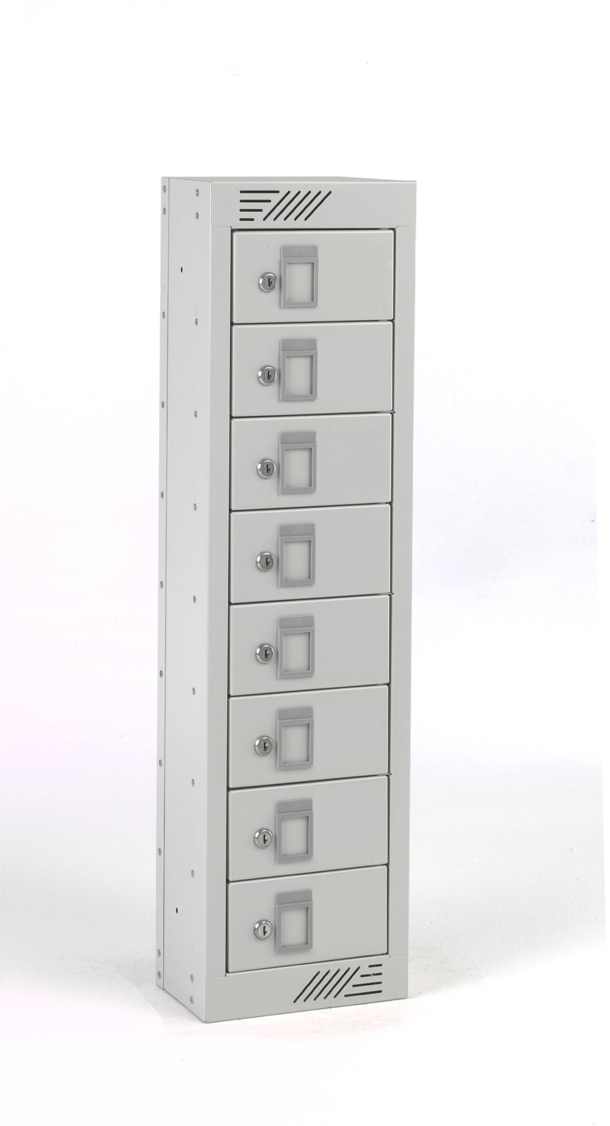 TieDex UK 8 Door Steel Light Grey Locker, 915 mm x 250 mm x 180 mm