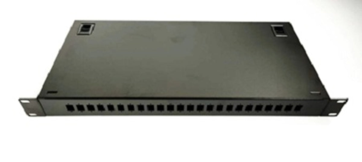 TieDex UK 24 Port SC Fibre Optic Patch Panel, 1 U 44 mm