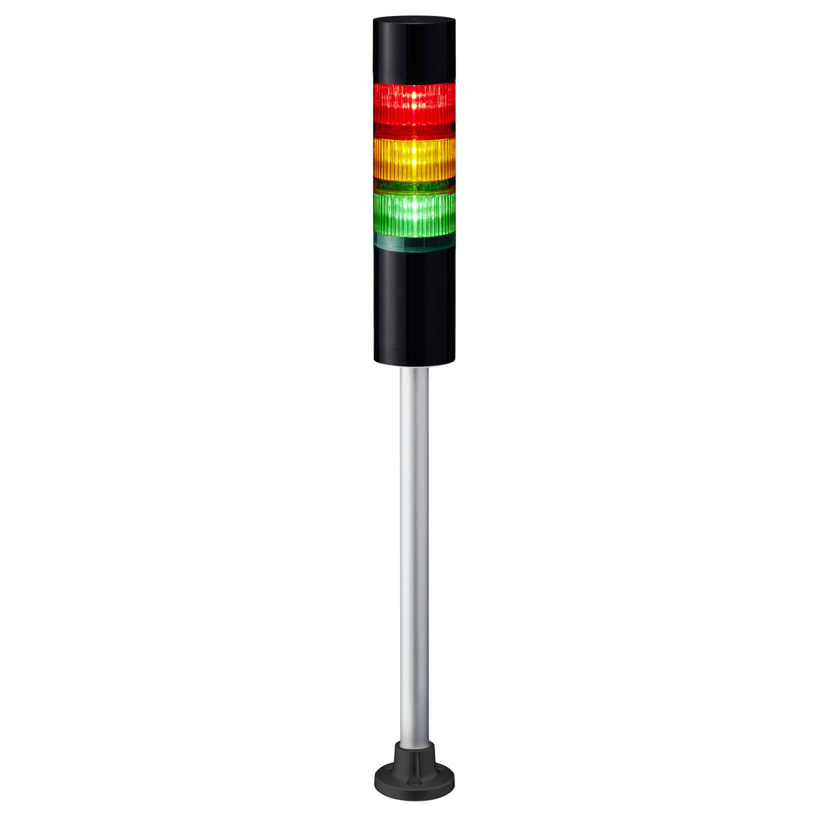 TieDex UK Green, Amber, Red Signal Tower Buzzer, 3 Lights 24V dc Pole