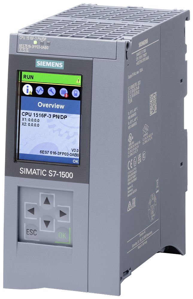 Siemens 6AG2516 Series PLC CPU, 20-Input, 20 Outputs