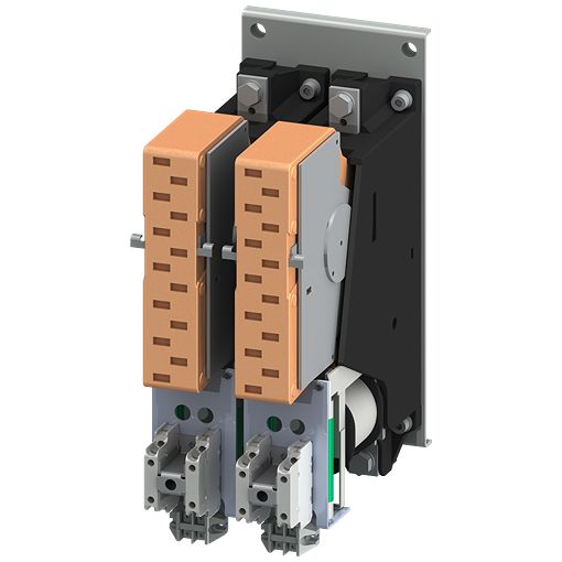Siemens 3TC Contactor, 110V dc Coil, 2-Pole, 400 A, 500 kW 110V dc, 4 NO/4 NC