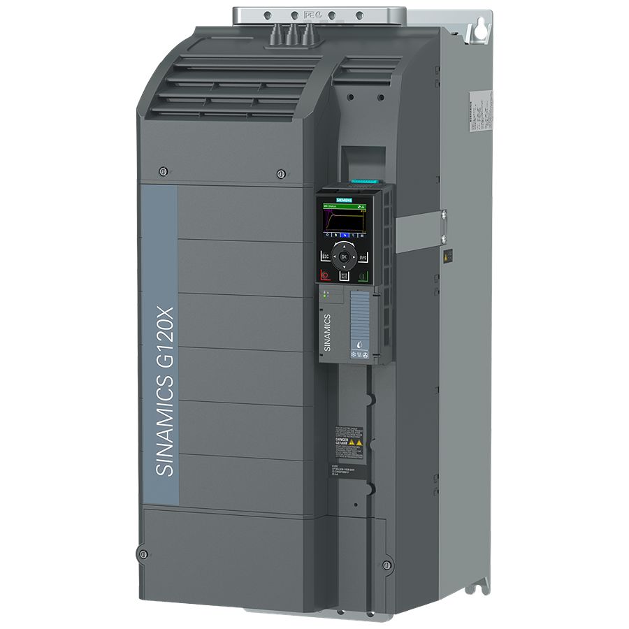 Siemens Inverter Drive, 132 kW, 3 Phase, G120X Series 480V 338 A