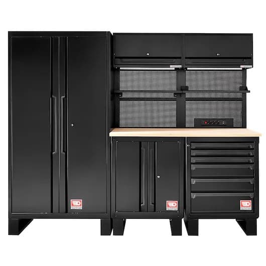 Facom 4 Door, 7 Drawer Metal Floor Standing Tool Cabinet 2.45m