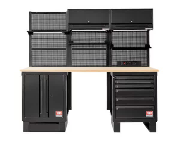 Facom 4 Door, 7 Drawer Metal Floor Standing Tool Cabinet