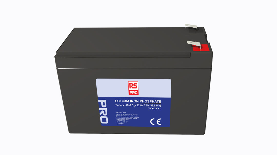 TieDex UK 12.8 V Lithium Iron Phosphate Rechargeable Battery 6, 7 Ah